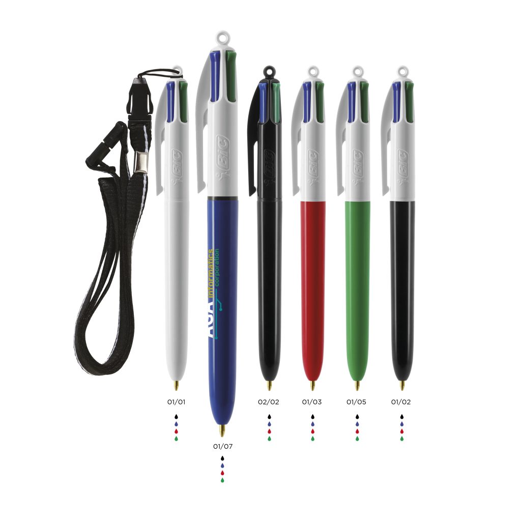 Stylo bic 4 couleurs