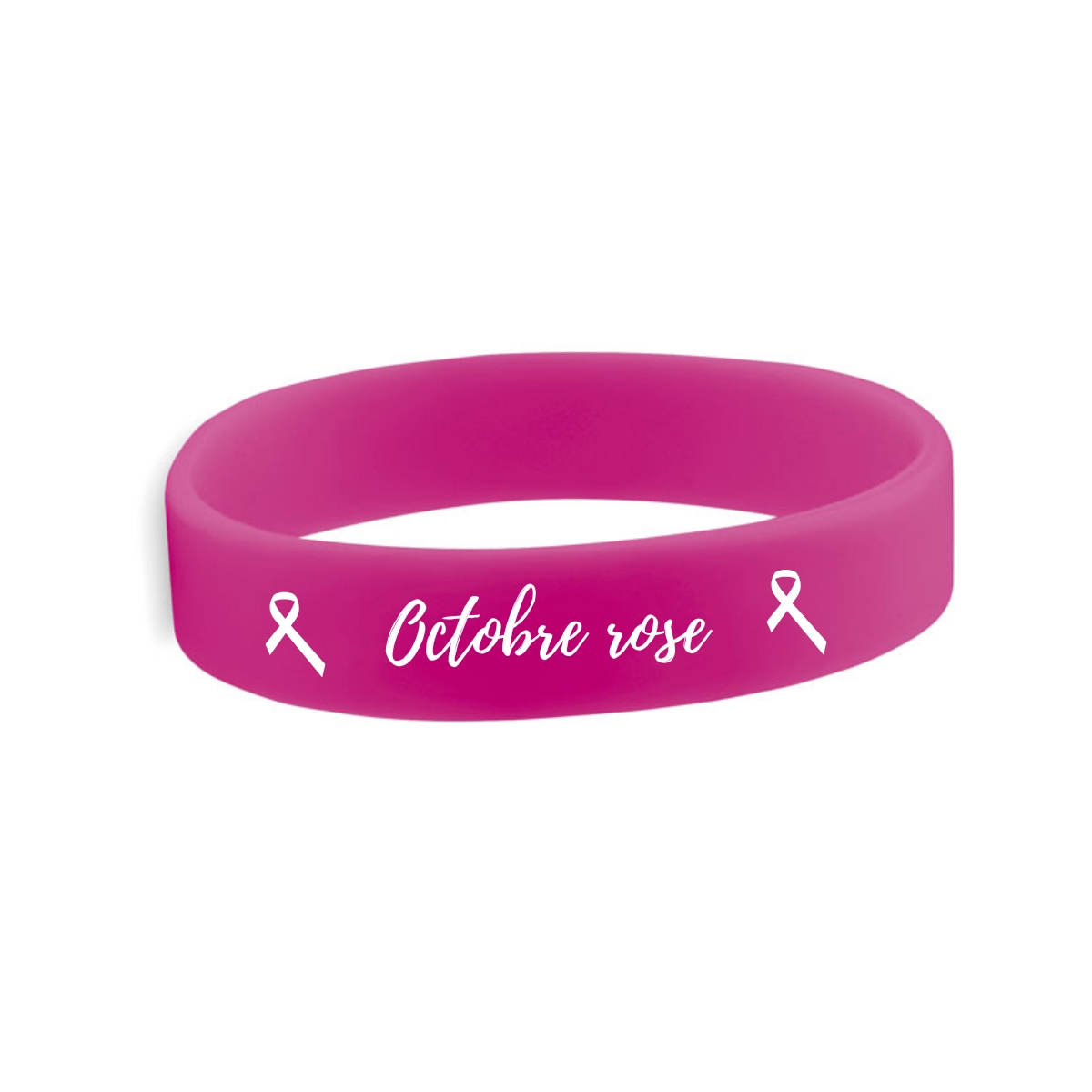 Bracelets silicone octobre rose